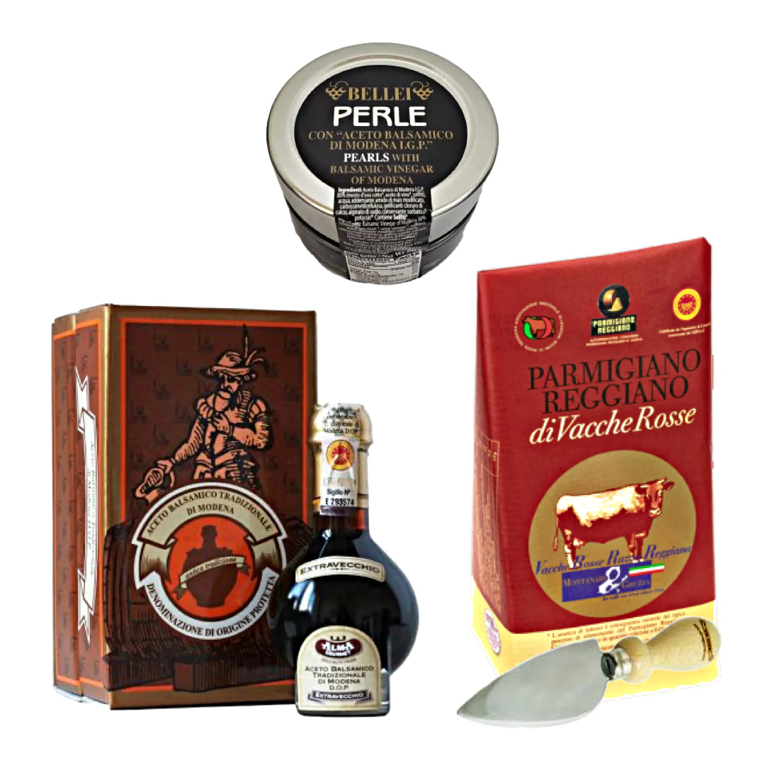 25 Year Balsamic Vinegar & Parmigiano Reggiano Red Cows Bundle