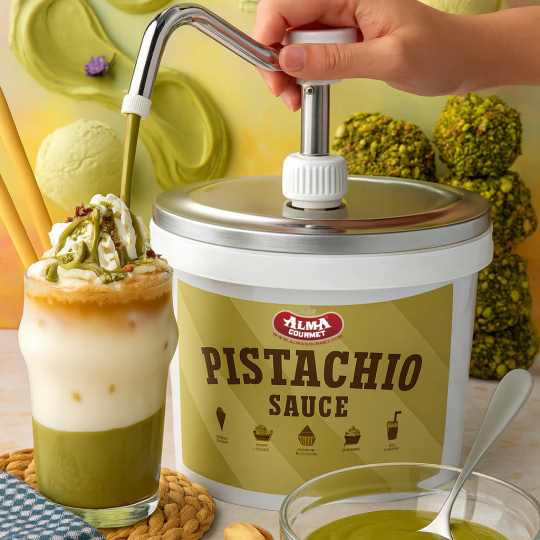 Alma Gourmet Sicilian Pistachio Topping Sauce 3kg Tub - Image 3