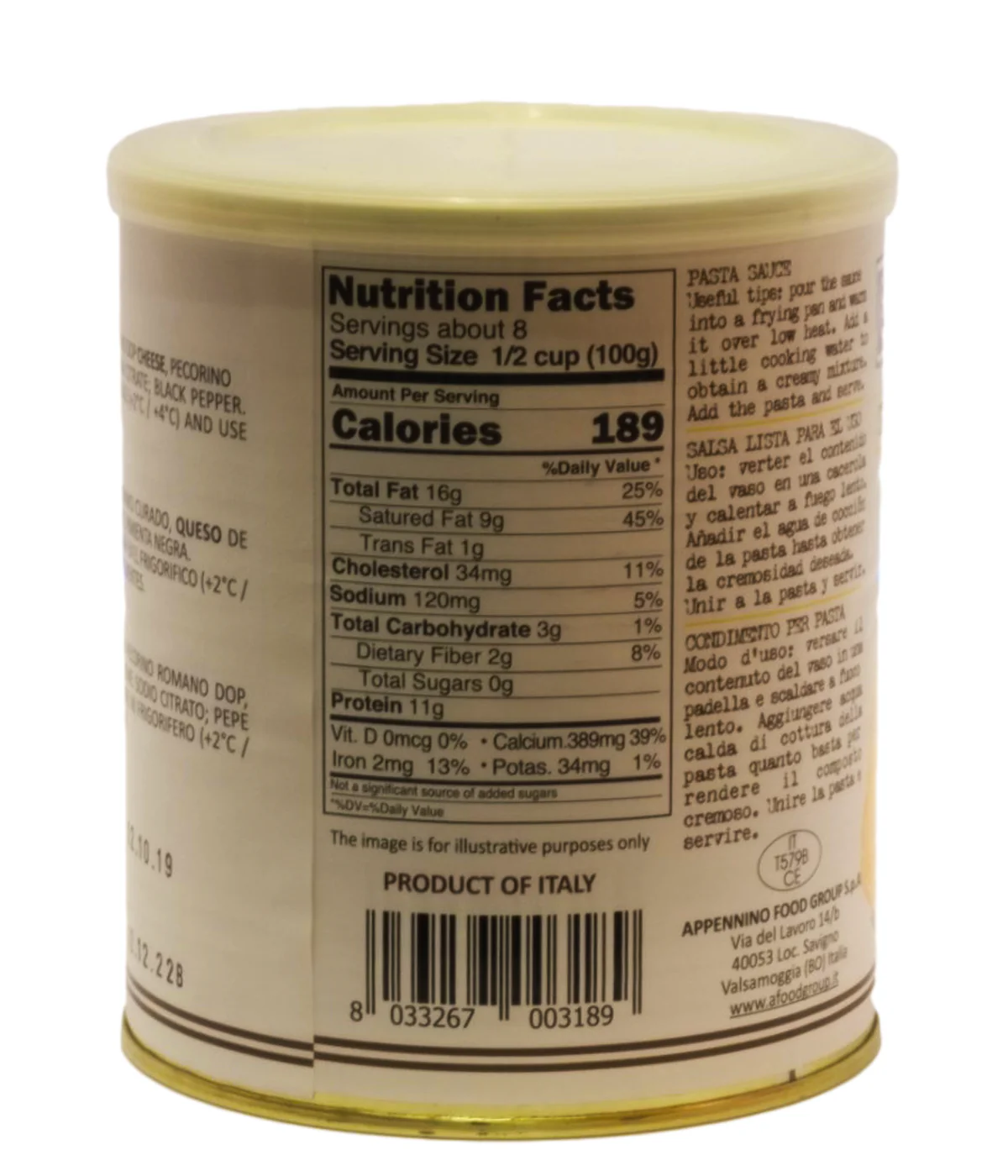 Amerigo Cacio e Pepe Pasta Sauce - Image 2