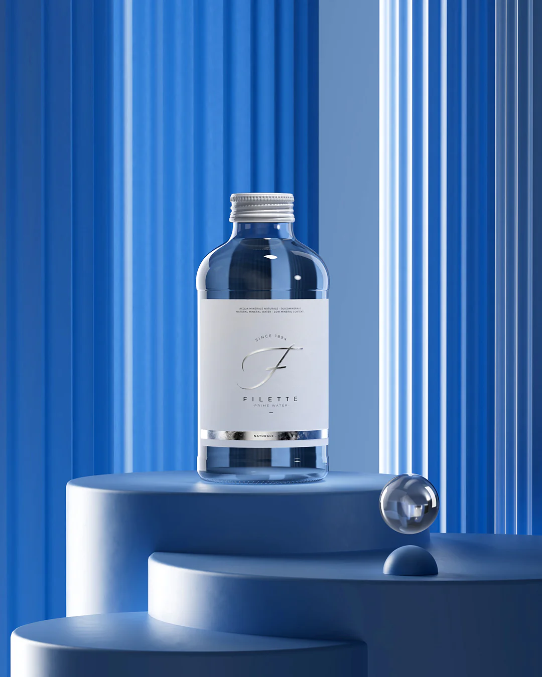 Filette Prime Water in Glass Bottle 16 Fl Oz - Natural - Case of 12 - Image 3