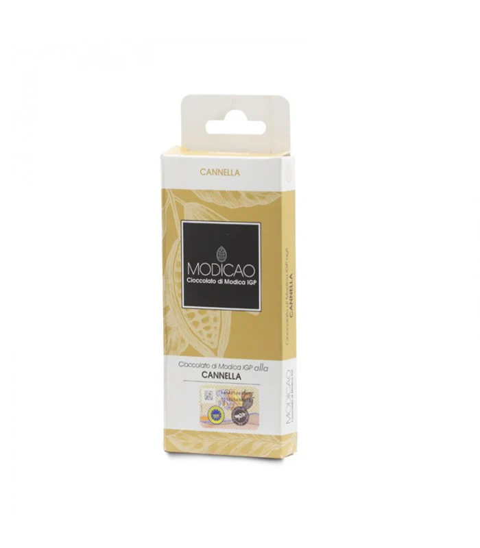 Modica Chocolate P.G.I. with Cinnamon – 50gr Bar