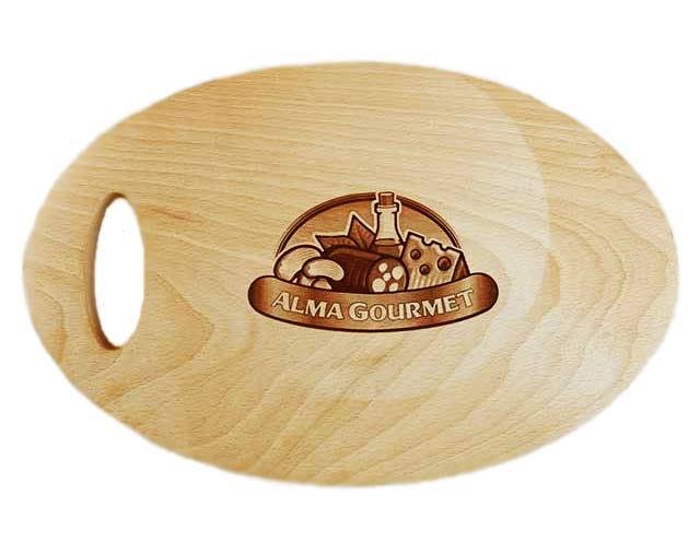 Oval Wooden Chopping Board in Beech Wood